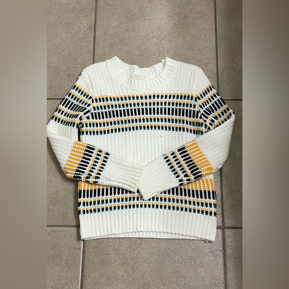 Chelsea & Violet Multicolor Striped Sweater. Girl size XL